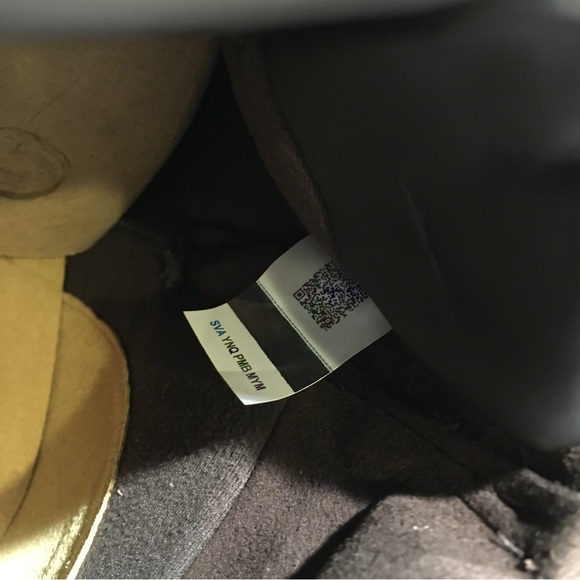 UGG BELLEMORE WEATHER WATERPROOF BOOTS -BLACK / BLUE LEATHER -KIDS US 2 -NEW - Picture 9 of 9